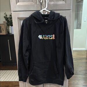Vans Black Crayola Collab Hoodie with Colorful Logo